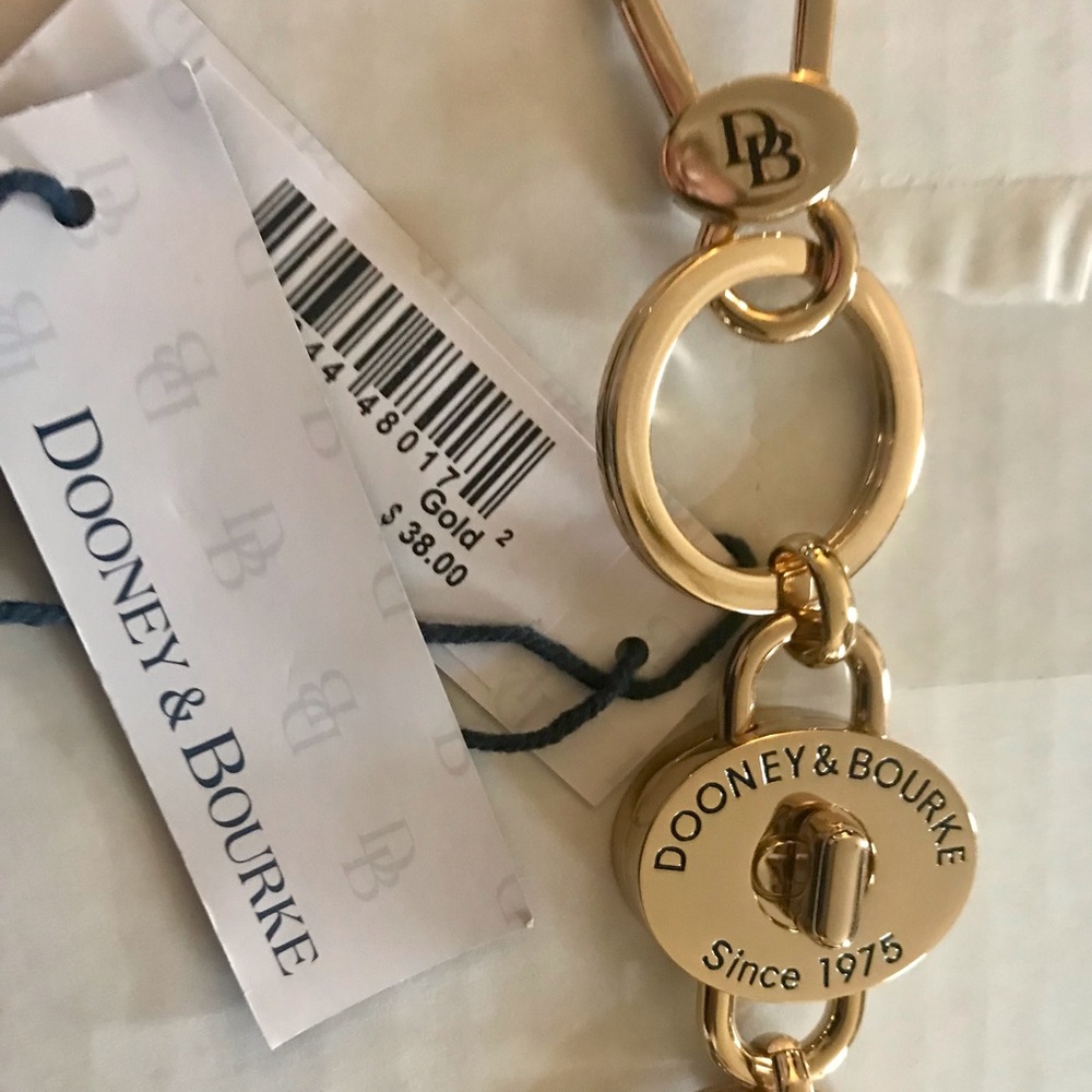 NEW DOONEY BOURKE LOCK KEYCHAIN/ PURSE CHARM